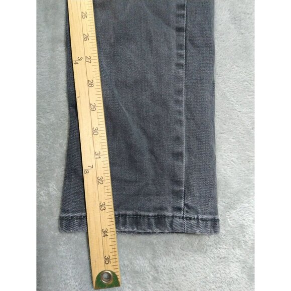 Levis 511 Jeans Mens 32x36 Black Denim Slim Fit Straight Leg Mid Rise Dark Wash - Picture 5 of 9